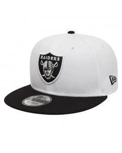 Las Vegas Raiders New Era 9FIFTY Crown Patches White Cap