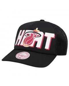 Miami Heat Mitchell and Ness HWC Billboard Trucker Cap