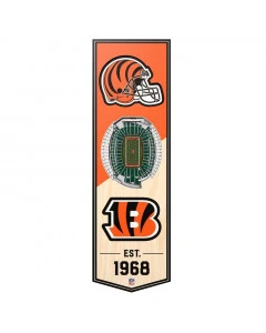 Cincinnati Bengals 3D Stadium Banner 
