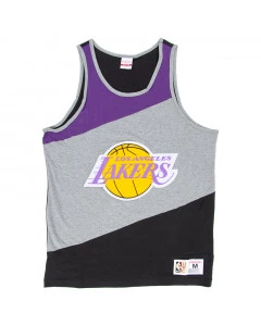 Los Angeles Lakers Mitchell and Ness HWC Colorblocked Cotton Tank Top T-Shirt
