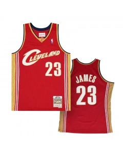 Lebron James 23 Cleveland Cavaliers 2003-04 Mitchell and Ness Swingman Road Maglia