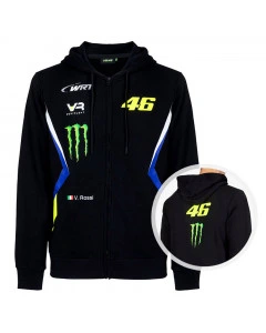 Valentino Rossi VR46 WRT Monster Energy zip majica sa kapuljačom