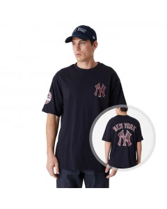 New York Yankees New Era Large Logo Oversized Navy T-Shirt