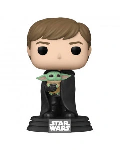 Star Wars: The Mandalorian Luke Skywalker with Grogu Funko POP! Figurine