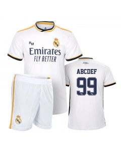 Real Madrid Home Replica Set maglia per bambini (stampa a scelta +16€)