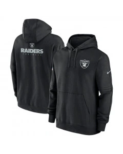 Las Vegas Raiders Nike Club Sideline Fleece Pullover maglione con cappuccio