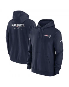 New England Patriots Nike Club Sideline Fleece Pullover maglione con cappuccio