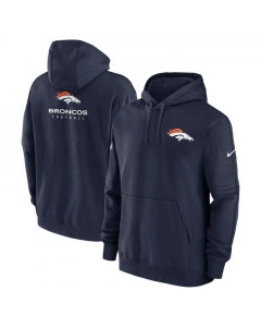 Denver Broncos Nike Club Sideline Fleece Pullover pulover sa kapuljačom