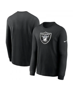 Las Vegas Raiders Nike Essential Cotton LS Logo T-Shirt