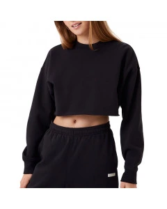 Björn Borg Studio Oversized Cropped Crew Womens Pullover
