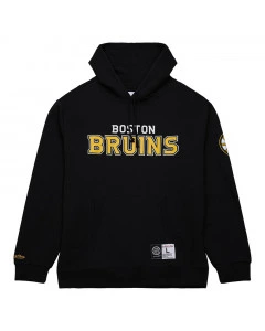 Boston Bruins Mitchell and Ness Game Current Logo maglione con cappuccio