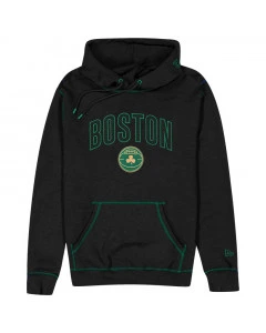 Boston Celtics New Era City Edition 2023 Black maglione con cappuccio