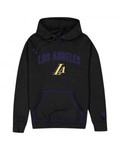 Los Angeles Lakers New Era City Edition 2023 Black pulover sa kapuljačom
