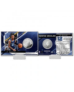 Ja Morant 12 Memphis Grizzlies Silver Coin Card versilberte Münze mit Coin Card