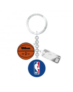 NBA Logo Charm Keychain Keyring