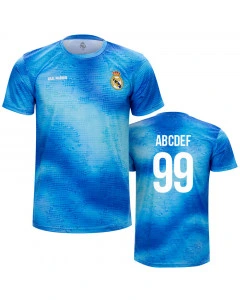 Real Madrid N°25 Poly Training T-Shirt Trikot (Druck nach Wahl +16€)