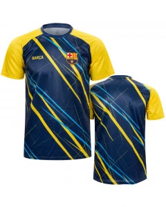 FC Barcelona Lined Amarillo Poly Training T-Shirt Jersey
