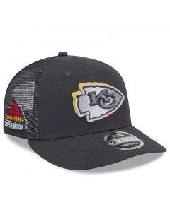 Kansas City Chiefs New Era 9FIFTY 2024 Draft Low Profile Trucker Cap