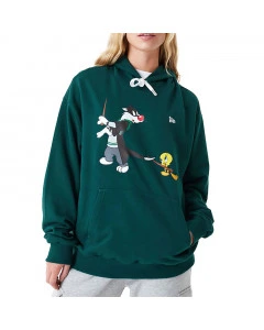 100th Anniversary Mashup Looney Tunes Harry Potter New Era Sylvester and Tweety Oversized maglione con cappuccio