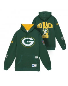 Green Bay Packers Mitchell and Ness Team Origins maglione con cappuccio