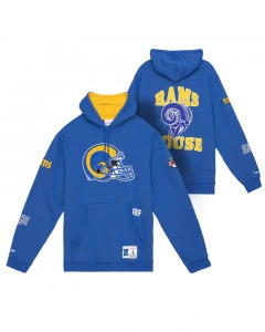 Los Angeles Rams Mitchell and Ness Team Origins pulover sa kapuljačom