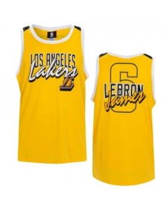 Lebron James 6 Los Angeles Lakers Crew Neck Shooter Tank Trikot