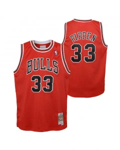 Scottie Pippen 33 Chicago Bulls 1997-98 Mitchell & Ness Swingman Road Kinder Trikot
