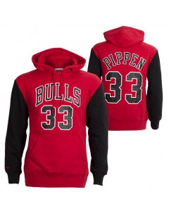 Scottie Pippen 33 Chicago Bulls 1996 Mitchell and Ness Fashion Fleece Kapuzenpullover Hoody