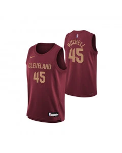 Donovan Mitchell 45 Cleveland Cavaliers Nike Icon Edition Swingman otroški dres