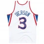 Allen Iverson 3 Philadelphia 76ers 1996-97 Mitchell & Ness Home Swingman dres