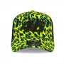 Valentino Rossi VR46 New Era A-Frame Trucker All Over Print Yellow kačket