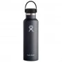 Hydro Flask 21 oz Standard Mouth Flex Cap Black Bottle 621 ml