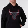Chicago Bulls New Era Outline Logo maglione con cappuccio