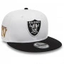 Las Vegas Raiders New Era 9FIFTY Crown Patches White Cappellino