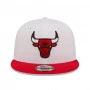 Chicago Bulls New Era 9FIFTY White Crown Team Cappellino