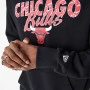 Chicago Bulls New Era Team Script duks sa kapuljačom