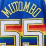 Dikembe Mutombo 55 Denver Nuggets 1991-92 Mitchell and Ness Swingman Road Jersey