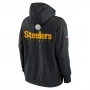 Pittsburgh Steelers Nike Club Sideline Fleece Pullover maglione con cappuccio