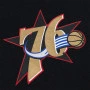 Philadelphia 76ers Mitchell and Ness Game Vintage Logo Hoodie