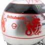 Michael Schumacher Platinum casco Spa 300th GP 2012 1:4