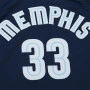 Marc Gasol 33 Memphis Grizzlies 2008-09 Mitchell and Ness Swingman Dark Jersey
