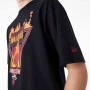 Miami Heat New Era Flame Graphic Black Oversized majica