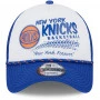 New York Knicks New Era 9FORTY A-Frame Trucker Rally Drive Cappellino 
