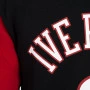 Allen Iverson 3 Philadelphia 76ers 2001 Mitchell and Ness Fashion Fleece maglione con cappuccio