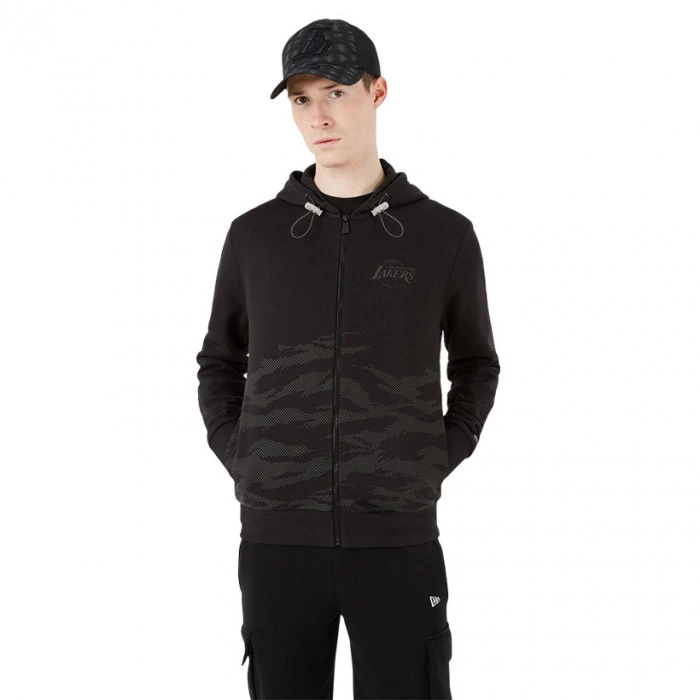 Los Angeles Lakers New Era Reflective Camo Zip Hoodie