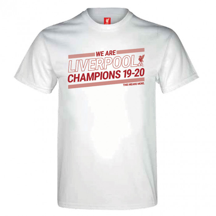 Liverpool Champions 19-20 White T-Shirt